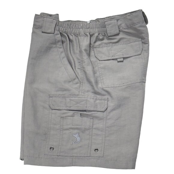 REEL LEGENDS PERFORMANCE OUTFITTERS Mens Shorts Gray 7 Pocket Cargo Pants Size L - Picture 6 of 11